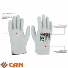 Hassas Montaj & Sürücü Eldiveni Starline Driver X Beyaz