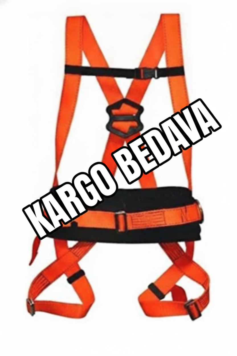 Safeset Yüksekte Çalışma Emniyet Güvenlik Kemeri EN - 358/361  Paraşüt Tipi Bel Destek