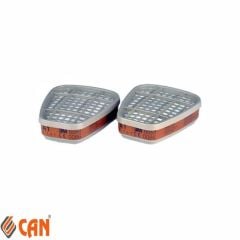 3M 6200 Kampanyalı Ucuz Gaz Maskesi + 6051 A1 Filtre + P1 Toz Pedi + Kapak & Tutucu Seti
