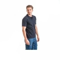 Lacoste Polo Yaka İş Tişört Gri Lacivert Kısa Kollu