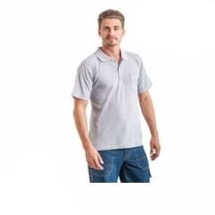 Lacoste Polo Yaka İş Tişört Gri Lacivert Kısa Kollu