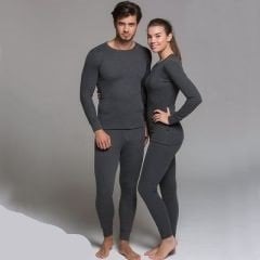 Unisex Termal İçlik Thermoform Erkek Kadın Bayan Gri